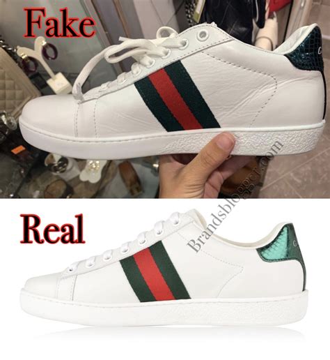 how to tell real gucci sneakers from fake|Gucci knock off heels.